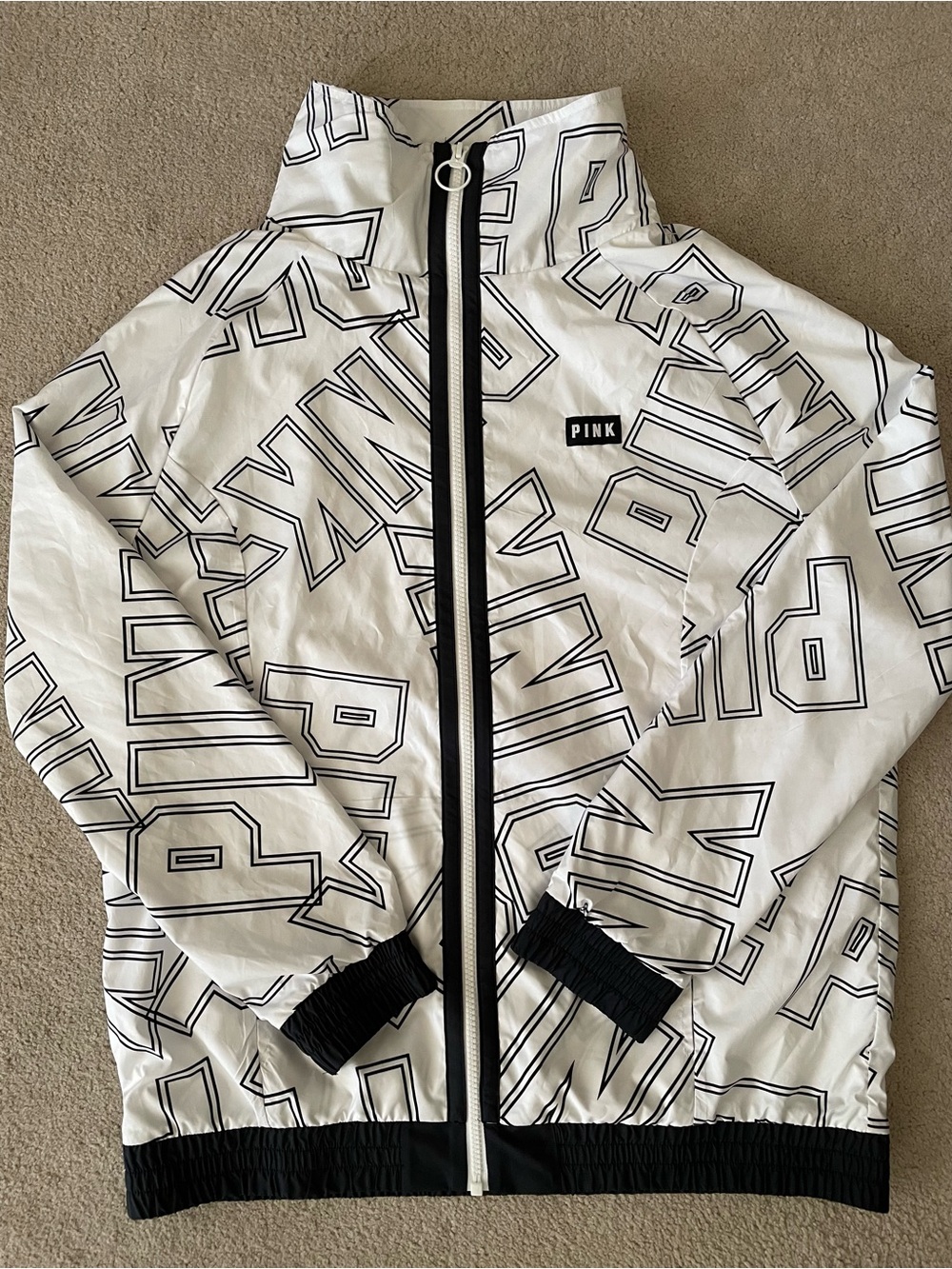 NWT! Victoria's Secret Pink Logo Anorak Jacket Size XS/S